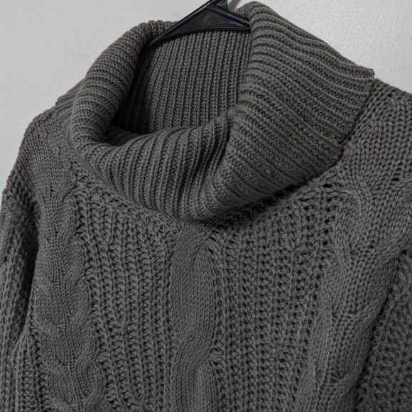 Amalli Talli Grey Knit Turtleneck Sweater size Medium Tall - Picture 2 of 10